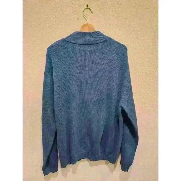 Chaps by Ralph Lauren Blue sweater sz Large - Picture 3 of 4